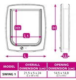 Ferplast Kattenluik Swing 1 Bruin