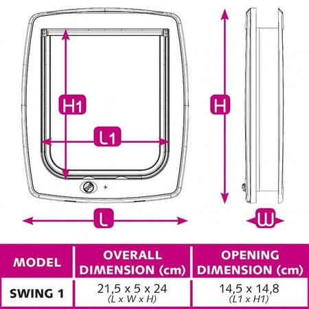 Ferplast Kattenluik Swing 1 Bruin