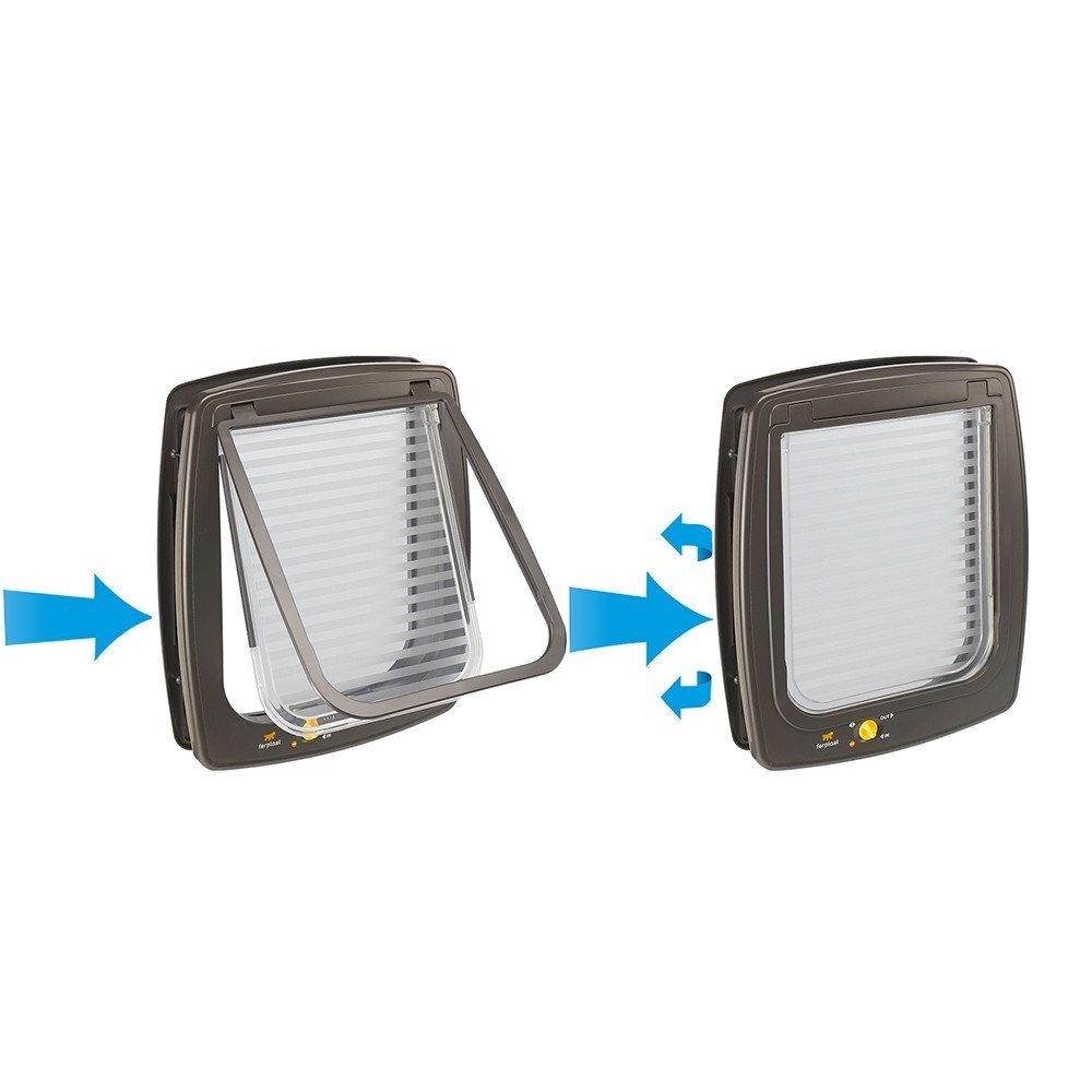 Ferplast Kattenluik Swing 9 bruin grote kat en kleine hond