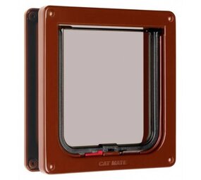 Closer Pet / Catmate Kattenluik  2 standen voor dunne deuren bruin