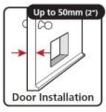 Closer Pets/Cat Mate Kattenluik 4 standen voor dikke deuren, panelen en muren wit