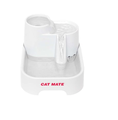 Closer Pet / Catmate Cat Mate Katten drinkfontein 335 Cat Mate wit Closer Pet / Catmate Cat Mate Katten drinkfontein 335 Cat Mate wit