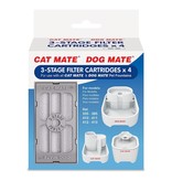 Closer Pets/Cat Mate  4 x 3-Stage Filterpatronen voor Cat Mate en Dog Mate drinkfonteinen