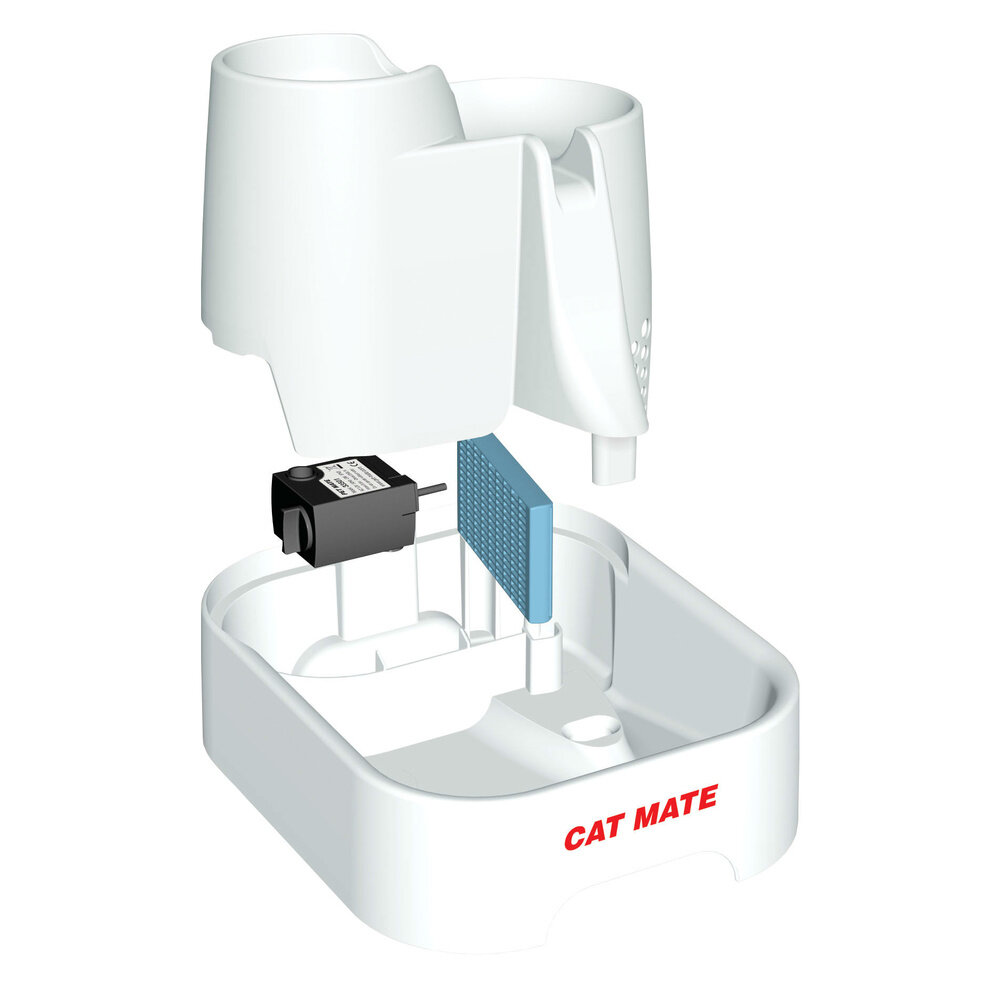 Closer Pet / Catmate Cat Mate Katten drinkfontein 335 Cat Mate wit Closer Pet / Catmate Cat Mate Katten drinkfontein 335 Cat Mate wit