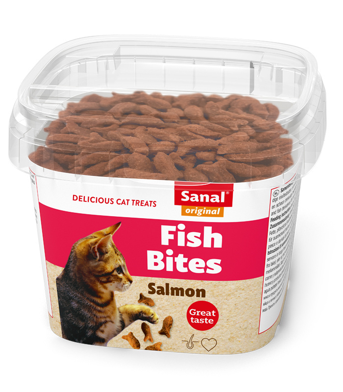 straal Oost Timor dek Fish Bites in cup | Kattenluiken.nl