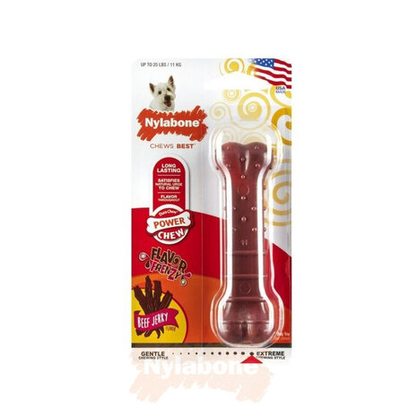 Nylabone Power Chew Beef Jerky Kluif S Nylabone Power Chew Beef Jerky Kluif S