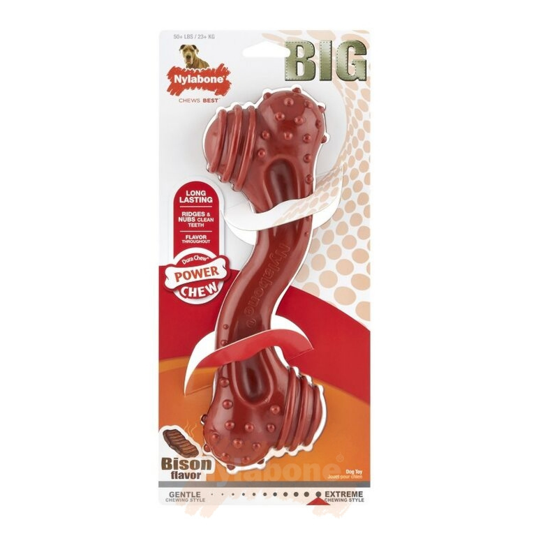 Nylabone Power Chew Monster Curve Bone Bison XXL
