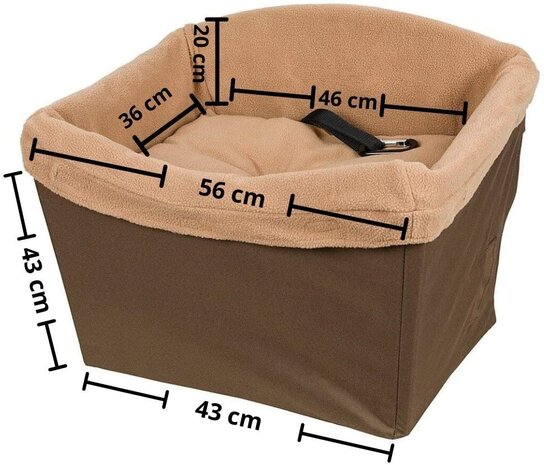 PetSafe Gewatteerde hondenveiligheidszitje Bruin PetSafe Gewatteerde hondenveiligheidszitje Bruin