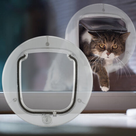 Merkloos Kattenluik transparant Merkloos Kattenluik transparant