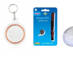 Tags, magneten,  sleutels