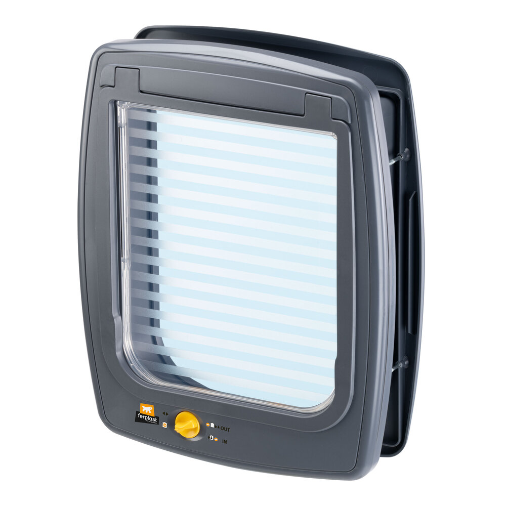 Ferplast Kattenluik Swing 11 grijs voor grote katten en kleine honden Ferplast Kattenluik Swing 11 grijs voor grote katten en kleine honden