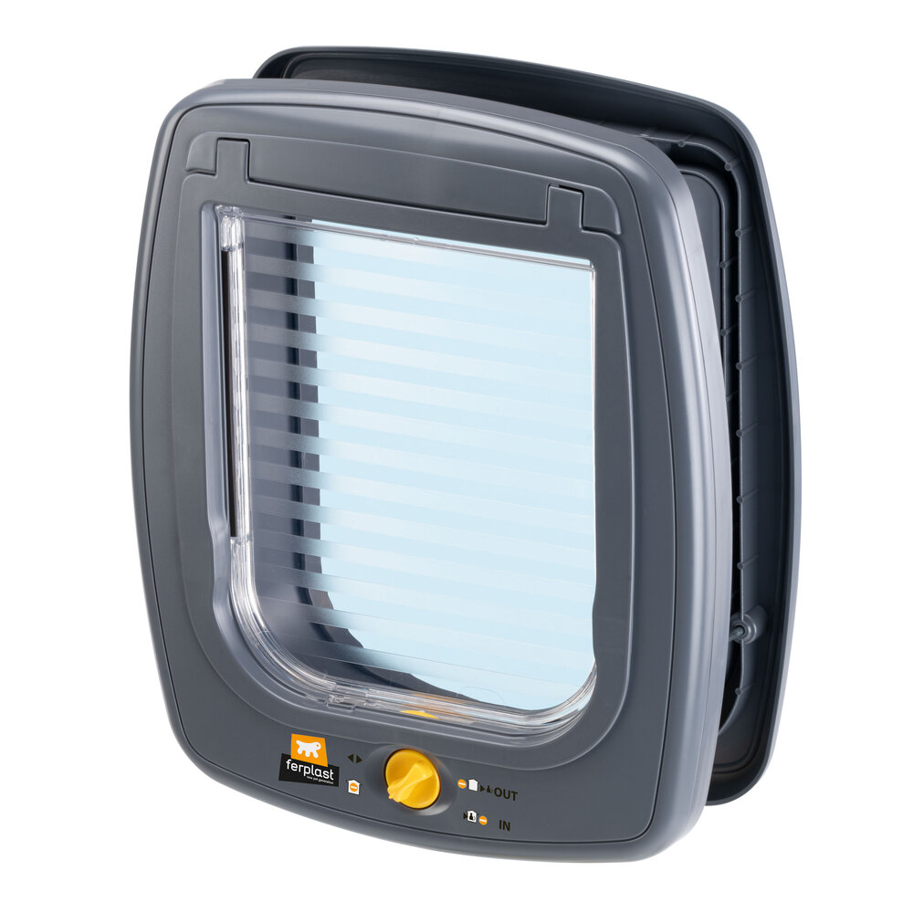 Ferplast Kattenluik Swing 9 grijs geschikt voor grote kat en kleine hond grijs Ferplast Kattenluik Swing 9 grijs geschikt voor grote kat en kleine hond grijs