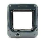 Closer Pet / Catmate Kattenluik Rotary 4 standen 358 donkergrijs Closer Pet / Catmate Kattenluik Rotary 4 standen 358 donkergrijs