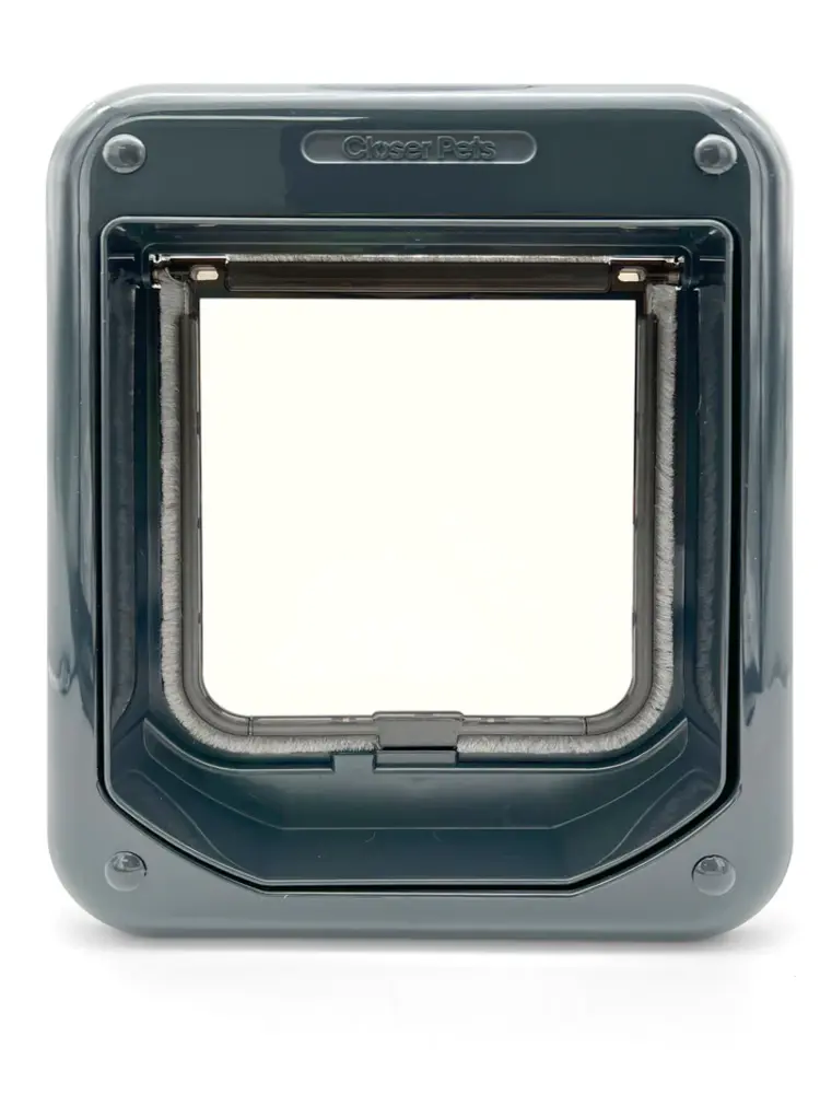 Closer Pet / Catmate Kattenluik Rotary 4 standen 358 donkergrijs Closer Pet / Catmate Kattenluik Rotary 4 standen 358 donkergrijs