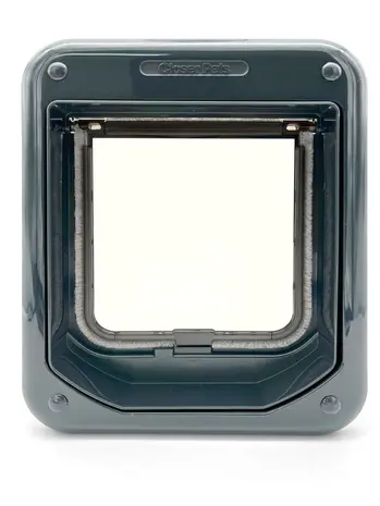 Closer Pet / Catmate Kattenluik Rotary 4 standen 358 donkergrijs Closer Pet / Catmate Kattenluik Rotary 4 standen 358 donkergrijs