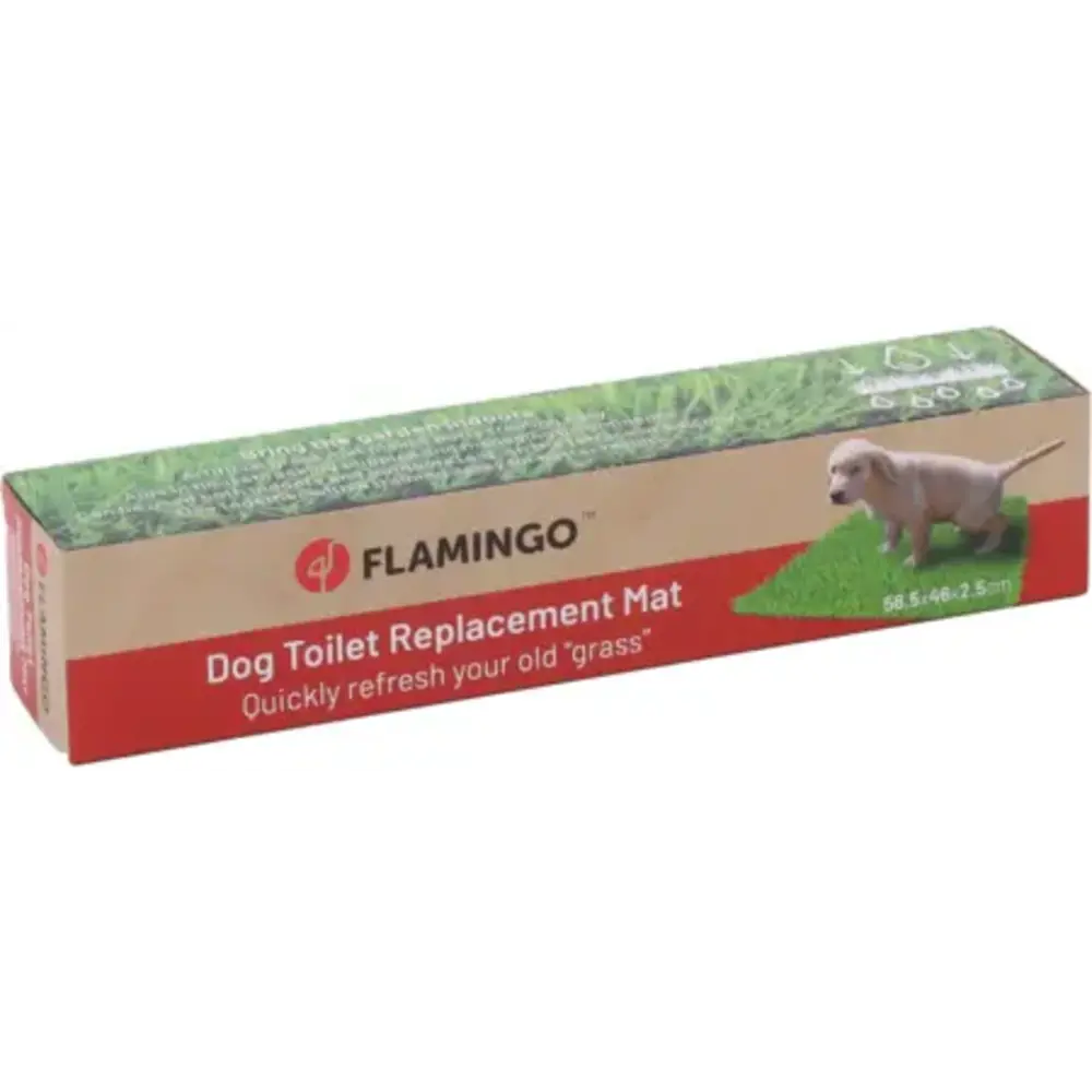 Flamingo Vervangkunstgrasmat voor huisdierentoilet Petlou Flamingo Vervangkunstgrasmat voor huisdierentoilet Petlou