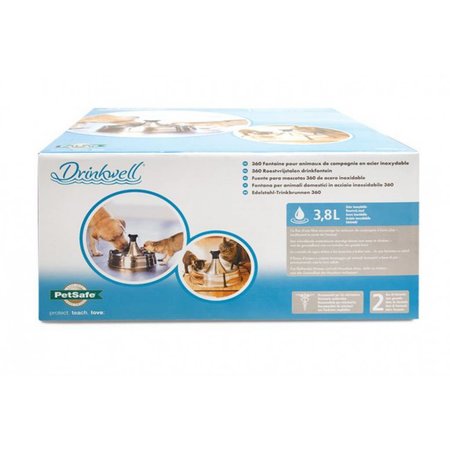 PetSafe Katten drinkfontein Drinkwell 360 roestvrijstaal