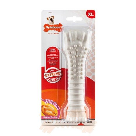 Nylabone Power Chew Kip Kluif maat XL voordeel set van 2 stuks Nylabone Power Chew Kip Kluif maat XL voordeel set van 2 stuks