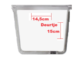 PetPro Vervangdeurtje voor basic Kattenluik met tunnel PetPro Vervangdeurtje voor basic Kattenluik met tunnel