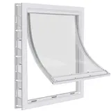 Merkloos Huisdierluik M wit - Met flexibele flap Merkloos Huisdierluik M wit - Met flexibele flap