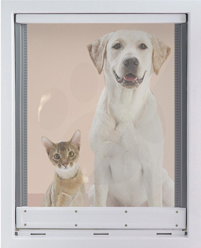 PetPro Huisdierluik L wit - Met flexibele flap PetPro Huisdierluik L wit - Met flexibele flap