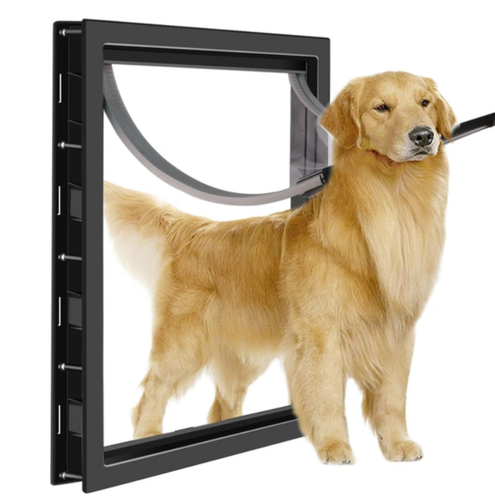 PetPro Huisdierluik XL zwart - Met flexibele flap PetPro Huisdierluik XL zwart - Met flexibele flap