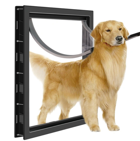 PetPro Huisdierluik XL zwart - Met flexibele flap PetPro Huisdierluik XL zwart - Met flexibele flap