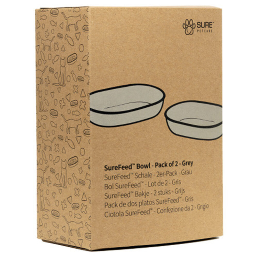 Sure Petcare Surefeed voerbak grijs - 2 stuks Sure Petcare Surefeed voerbak grijs - 2 stuks