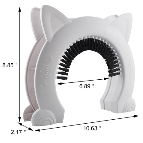 PetPro Kattendeur MAO - Met massageborstel XL