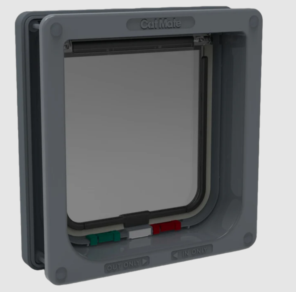 Closer Pet / Catmate Kattenluik 4 standen met tunnel grijs