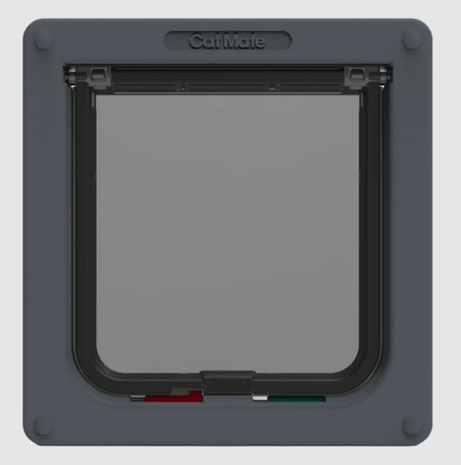 Closer Pet / Catmate Kattenluik 4 standen met tunnel grijs Closer Pet / Catmate Kattenluik 4 standen met tunnel grijs