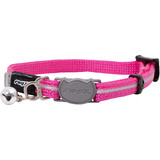 Rogz beltz AlleyCat Halsband XS Roze Reflecterend Rogz beltz AlleyCat Halsband XS Roze Reflecterend