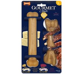 Nylabone Gourmet twin pack Cheese en Ribs Large Nylabone Gourmet twin pack Cheese en Ribs Large