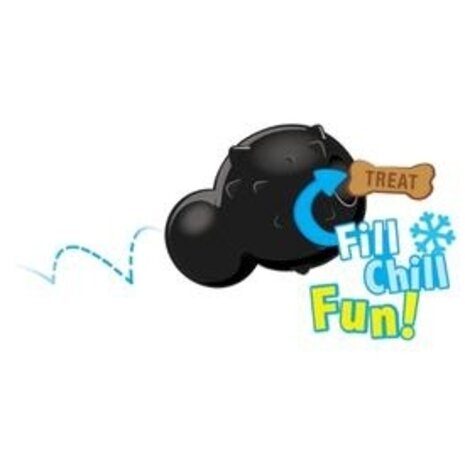 Nylabone Strong Chew Max Cone Beef medium – duurzame rubberen kauw en snack-cone Nylabone Strong Chew Max Cone Beef medium – duurzame rubberen kauw en snack-cone