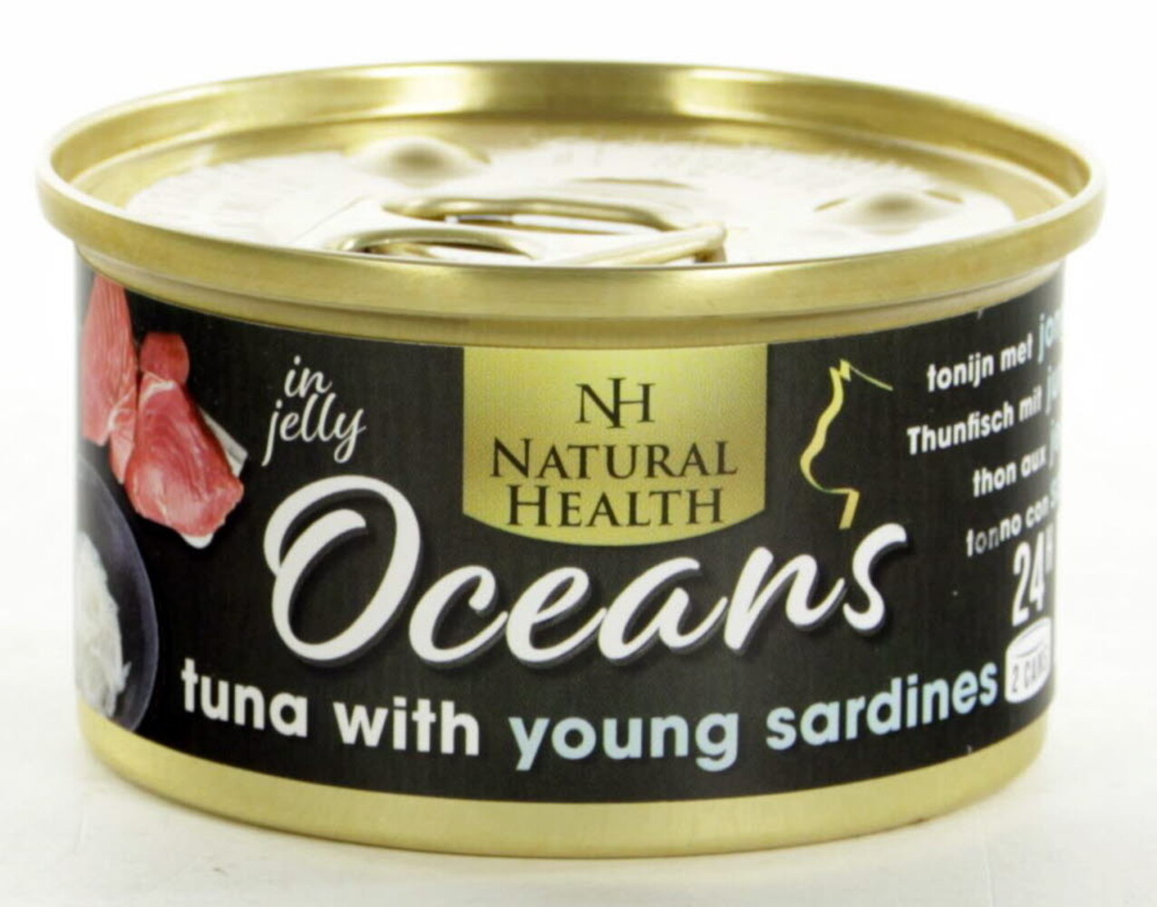 Natural Health Blikje Cat Oceans Tuna en Young Sardine 85 gram Natural Health Blikje Cat Oceans Tuna en Young Sardine 85 gram