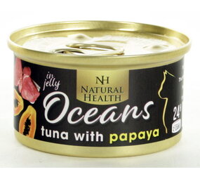 Natural Health Cat Oceans Tuna en Papaya 85 gram Natural Health Cat Oceans Tuna en Papaya 85 gram