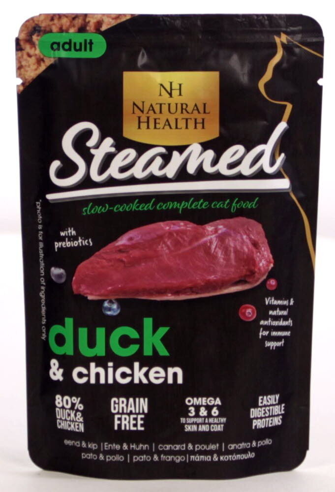 Natural Health  Cat Steamed Duck en Chicken 85 gram
