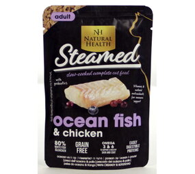 Natural Health Cat Steamed Indoor Sterilised en Chicken 85 gram Natural Health Cat Steamed Indoor Sterilised en Chicken 85 gram