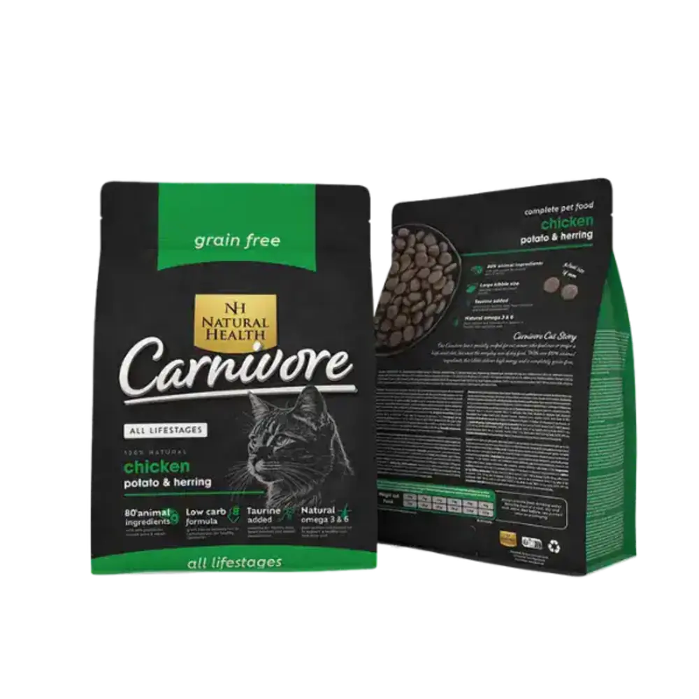 Natural Health Cat Carnivore – Graanvrij, vleesgericht kattenvoer adult 400 gram