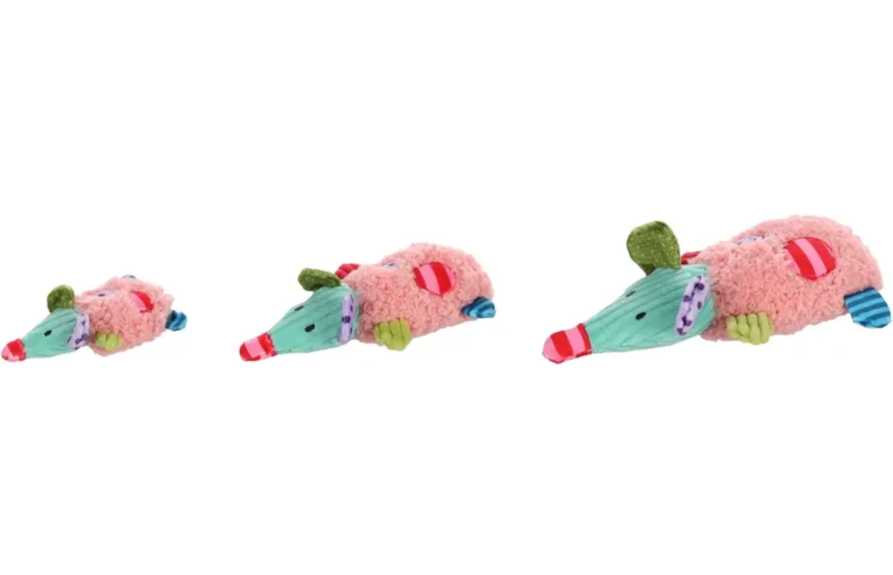 Flamingo CT Gragga Mouse Pink L – Kattenspeeltje 10,3 x 20 x 4 cm