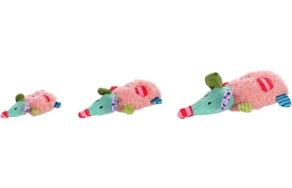 Flamingo CT Gragga Mouse Pink L – Kattenspeeltje 10,3 x 20 x 4 cm