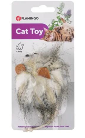 Flamingo Pluche Pluche Wooly Monster Kattenspeeltje met Catnip – 7 cm