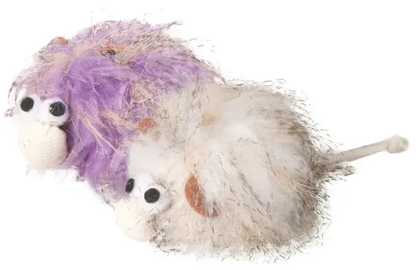 Flamingo Pluche Pluche Wooly Monster Kattenspeeltje met Catnip – 7 cm