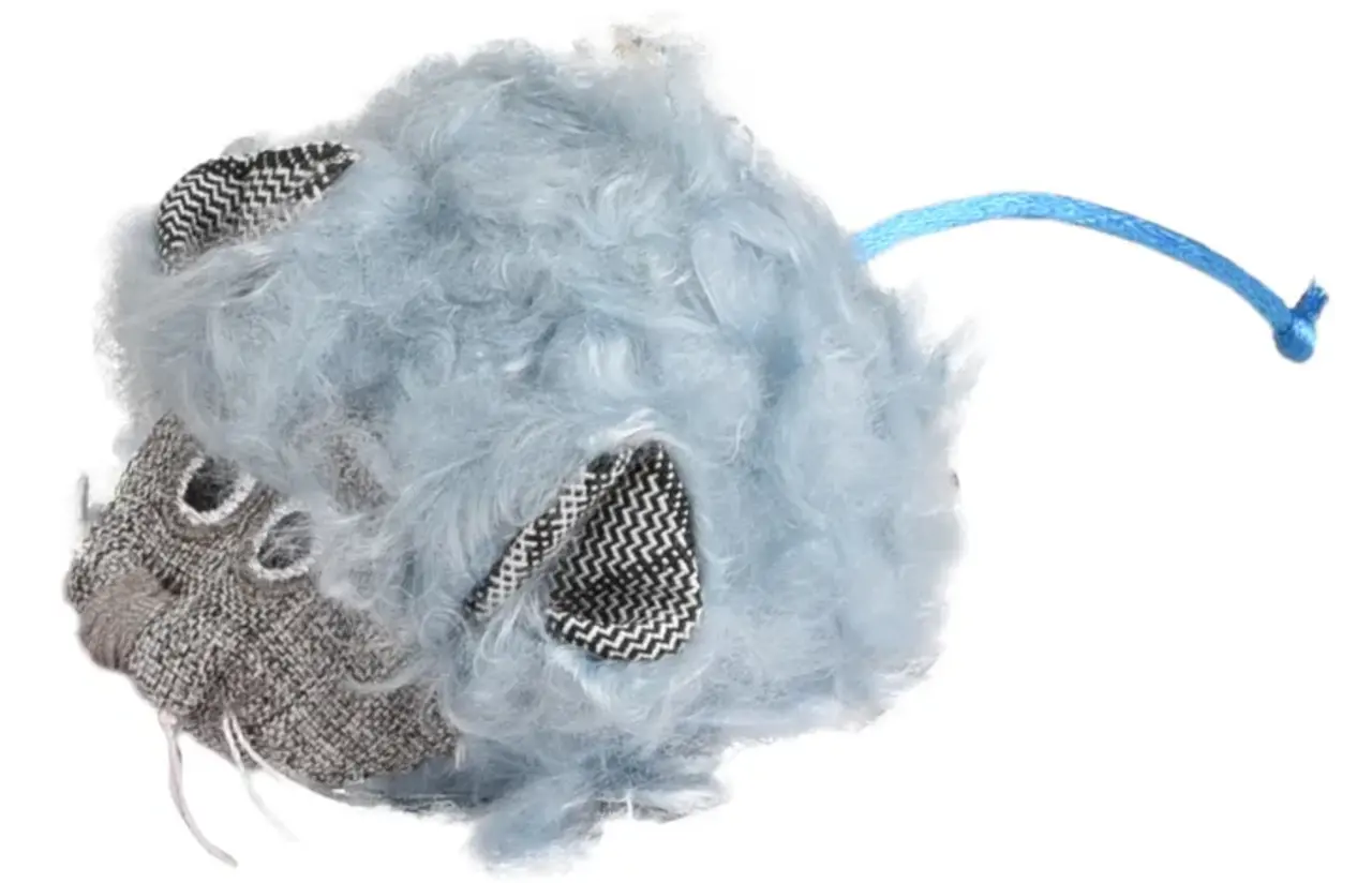 Flamingo Rizzo Muis Kattenspeeltje met Ratel en Catnip – 8,5 cm