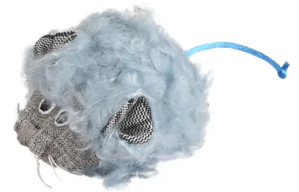 Flamingo Rizzo Muis Kattenspeeltje met Ratel en Catnip – 8,5 cm