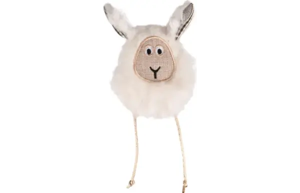 Flamingo Rizzo Schaap Kattenspeelgoed 16 cm met Catnip