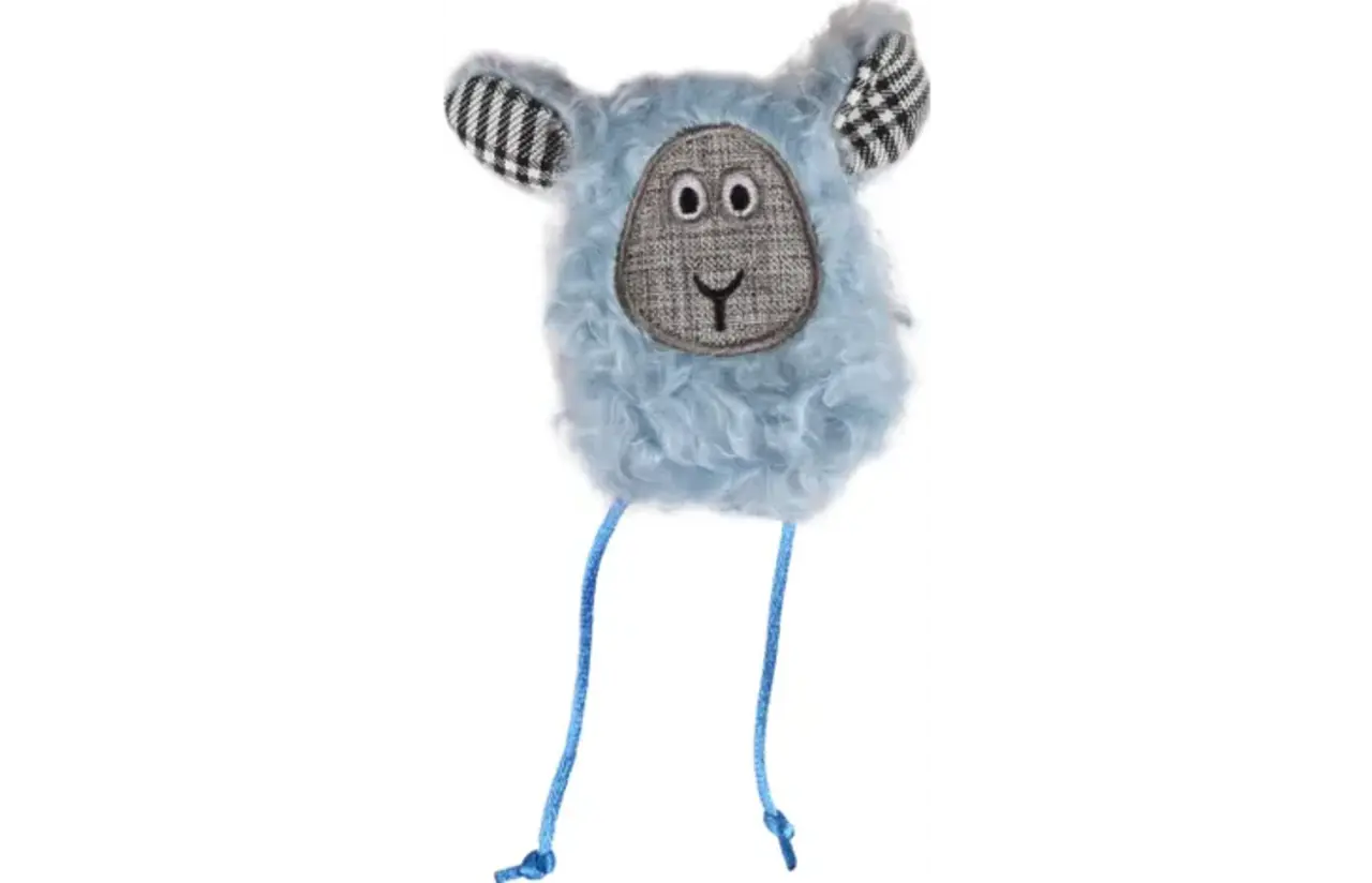 Flamingo Rizzo Schaap Kattenspeelgoed 16 cm met Catnip