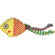 Flamingo Raibo Vis Kattenspeelgoed Geel 20 cm | Ribfluweel
