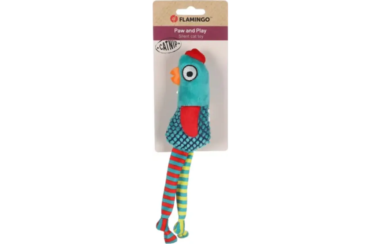 Flamingo Raibo Kip Kattenspeelgoed met Catnip 23 cm