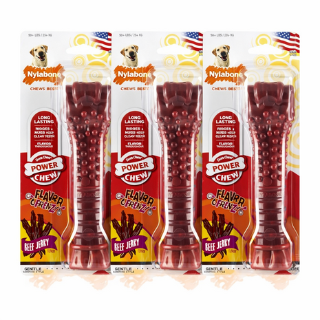 Nylabone Power Chew Beef Jerky Kluif XL 3-pack